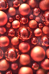 Boules de Noël rouges