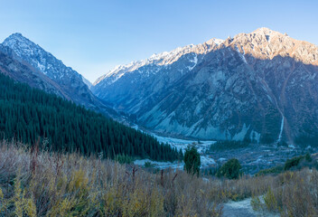 Snow in the mountains