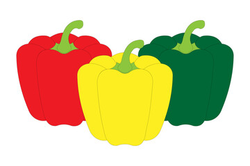 Bell Peppers (red, green and yellow)