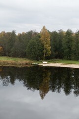 Obraz premium czech countryside nature in autumn season