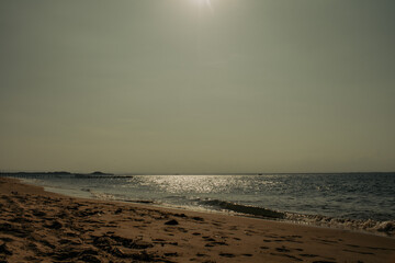 The Contrast between Sea and the Beach.