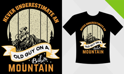 Mountain t-shirt design template eps file for mountain vector