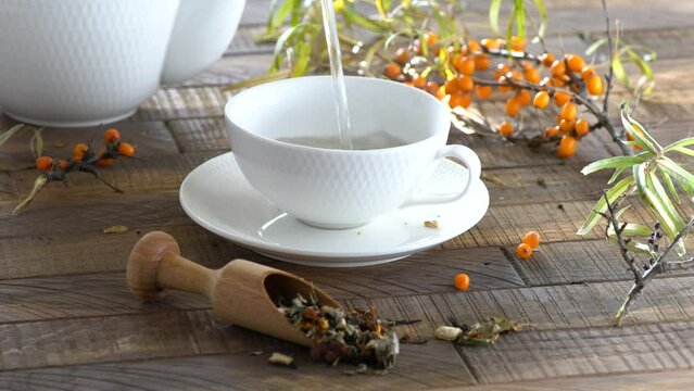 the process of brewing sea buckthorn tea