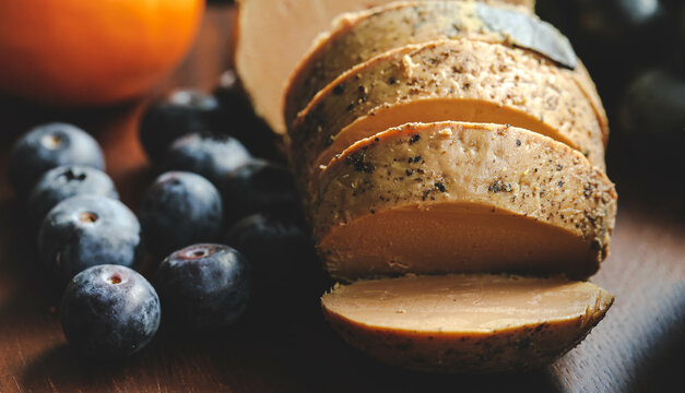 Close up of goose liver or foie gras, for a festive celebrate concept