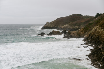 Fototapeta na wymiar atlantic ocean coast