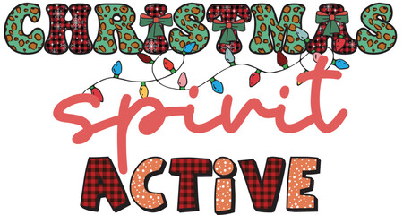 Fototapeta premium Retro Christmas Quotes Design