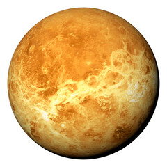 Venus, the planet with the highest surface temperature in the solar system, isolated