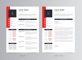 Modern Resume or CV and Cover Letter Template