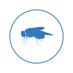 Danger malaria mosquito borne icon | Circle version icon |