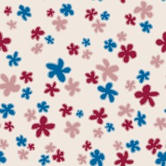 Trendy fabric pattern with miniature flowers.Summer print.Fashion design.Motifs scattered random.Elegant template for fashion prints.Good for fashion,textile,fabric,gift wrapping paper.Pastel shades.