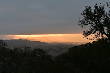 sunrise over the mountains