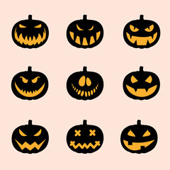 halloween pumpkin set