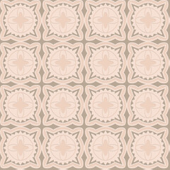 Gray beige carved arabic style seamless pattern, elegant pattern for design and decoration
