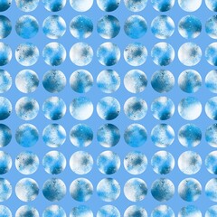 Festive polka dots seamless circle paint spots pattern for wrapping paper and kids clothes print and fabrics