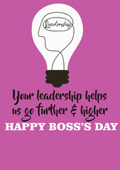 Happy boss day to multitasking woman greetings cards digital background unique template blank ready to edit boss lady