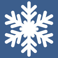 Winter symbol snowflake with 6 rays, vector illustration icon symbol snow winter for design