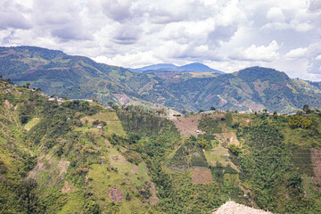 Fototapeta na wymiar view from the top of the mountain Salto de Bordones