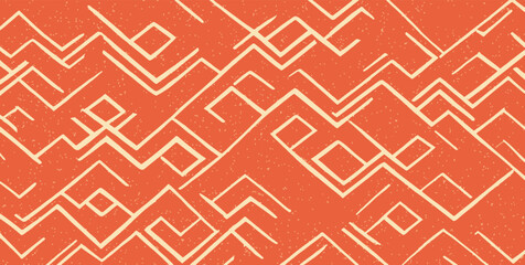 Red texture geometric zigzag shapes vector illustration. Abstract futuristic.