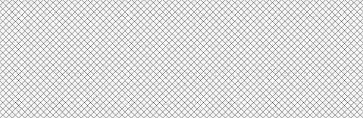 Net texture pattern on white background. Net texture pattern for backdrop and wallpaper. Realistic net pattern with black squares. Geometric background, vector illustration