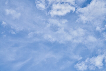 Fototapeta premium Beatiful blue sky with clouds on a sunny day