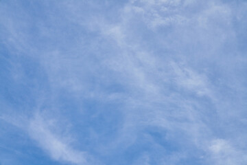 Beatiful blue sky with clouds on a sunny day