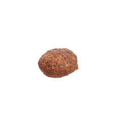  Delicious single dog food ball over isolated white background