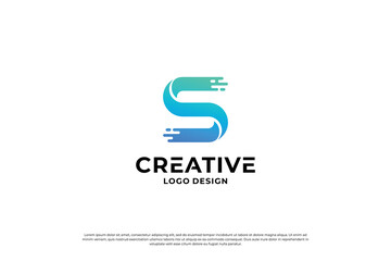 letter s logo design template. initial letters S logo vector. Creative S symbol mark.