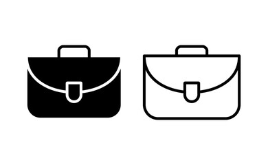 Briefcase icon vector for web and mobile app. suitcase sign and symbol. luggage symbol.