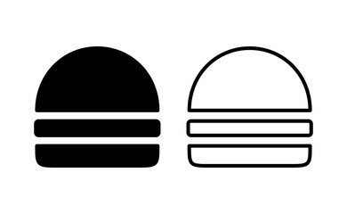 Burger icon vector for web and mobile app. burger sign and symbol. hamburger