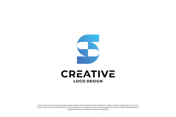 letter s logo design template. initial letters S logo vector. Creative S symbol mark.