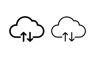 Cloud icon vector for web and mobile app. cloud sign and symbol