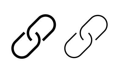 Link icon vector for web and mobile app. Hyperlink chain sign and symbol