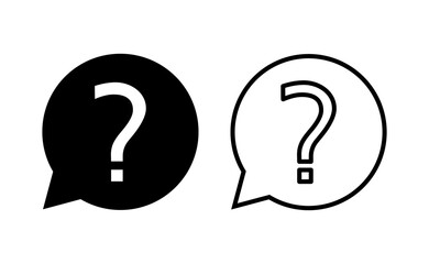 Question icon vector for web and mobile app. question mark sign and symbol