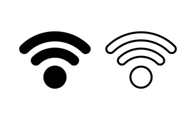 Wifi icon vector for web and mobile app. signal sign and symbol. Wireless  icon