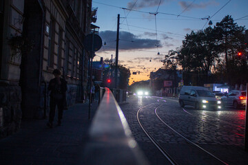 Obraz premium traffic in the city