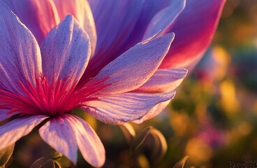 Hermosos amaneceres con flores silvestres