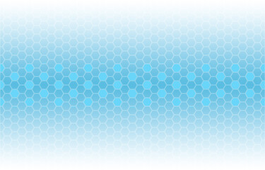 Abstract technological hexagonal blue and white background