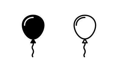 Balloon icon vector for web and mobile app. Party balloon sign and symbol