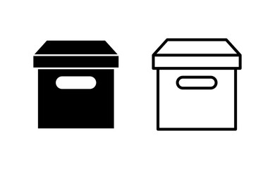 Box icon vector for web and mobile app. box sign and symbol, parcel, package