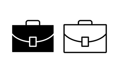 Briefcase icon vector for web and mobile app. suitcase sign and symbol. luggage symbol.