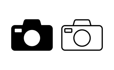 Camera icon vector for web and mobile app. photo camera sign and symbol. photography icon.
