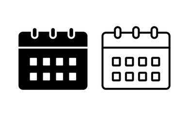 Calendar icon vector for web and mobile app. Calender sign and symbol. Schedule icon symbol