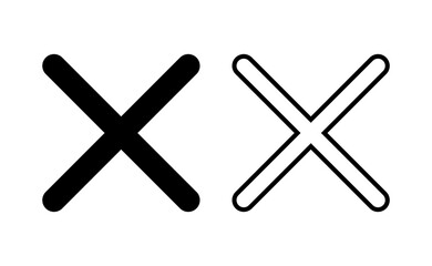 Close icon vector for web and mobile app. Delete sign and symbol. cross sign
