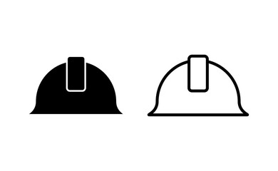 Helmet icon vector for web and mobile app. Motorcycle helmet sign and symbol. Construction helmet icon. Safety helmet