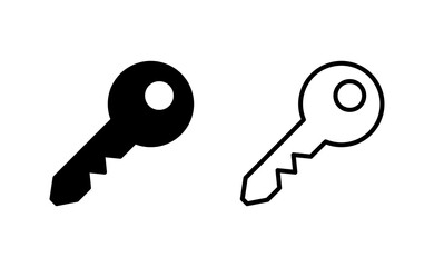 Key icon vector for web and mobile app. Key sign and symbol.