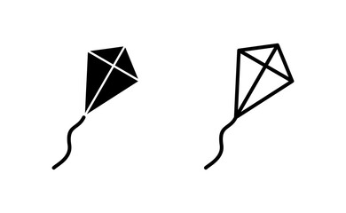 Kite icon vector for web and mobile app. kite sign and symbol