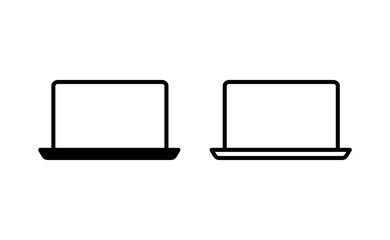 Laptop icon vector for web and mobile app. computer sign and symbol