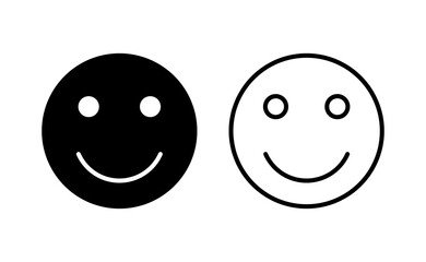 smile icon vector for web and mobile app. smile emoticon icon. feedback sign and symbol