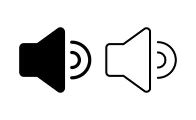 Speaker icon vector for web and mobile app. volume sign and symbol. loudspeaker icon. sound symbol