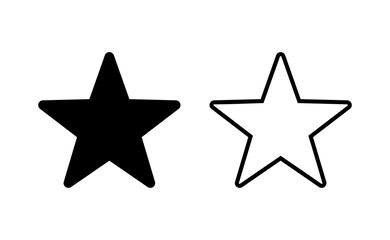 Star Icon vector for web and mobile app. rating sign and symbol. favourite star icon